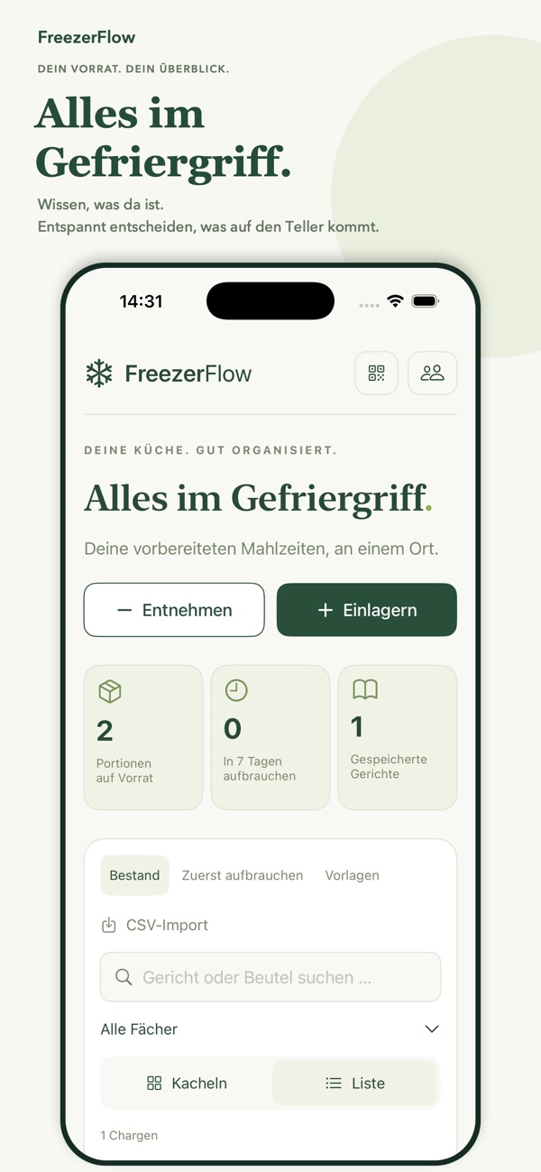 Bestandsübersicht